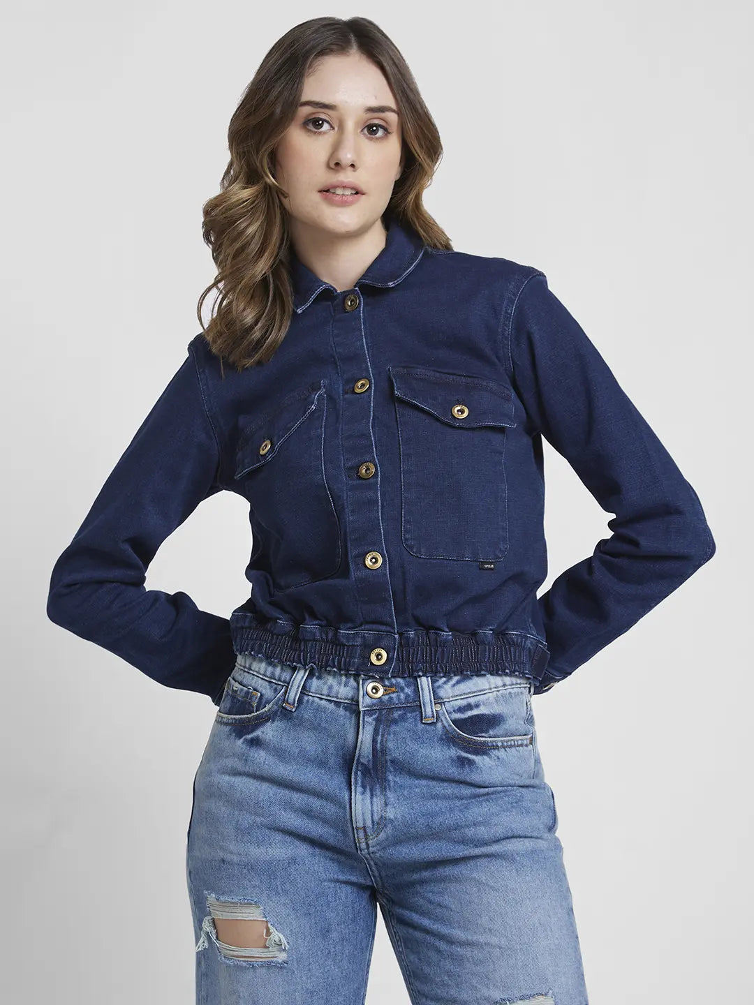 Elegant Denim Jackets for Women Online at a la mode