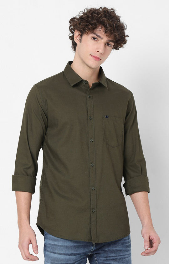 Buy Green Shirts for Men by Defacto Online | Ajio.com