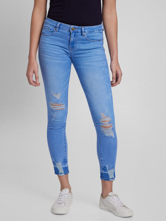 M MODDY 555BW Straight Fit Stretchable Fray Hems Blue Jeans for Girls at Rs  330/piece | Ladies Blue Denim Jeans in New Delhi | ID: 2850629356488