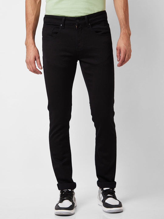 Plus 10 High-Rise Skinny Jeans in Black Frost