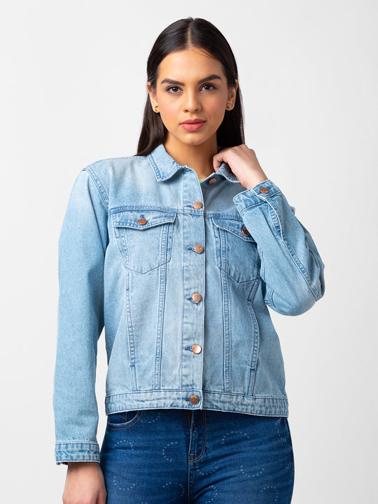 Buy Bernard Classic Denim Jacket for Women Online in India on a la mode