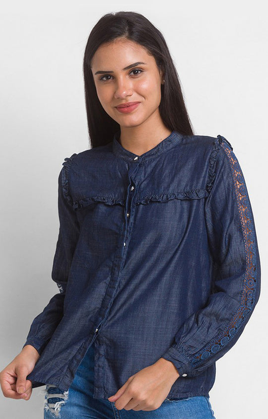 Ladies Stitch Denim Shirt - Great for the Hospitality Industry