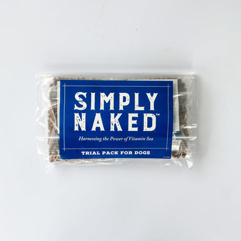 sample bag of Simply Naked Dog Food