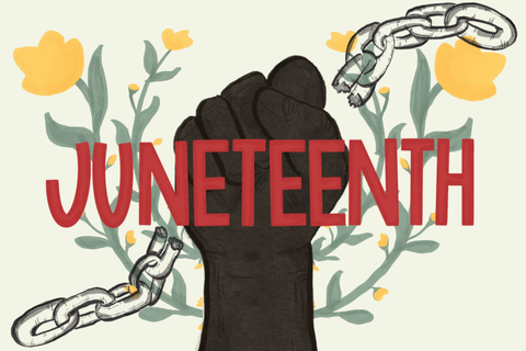 Juneteenth chains-break graphic