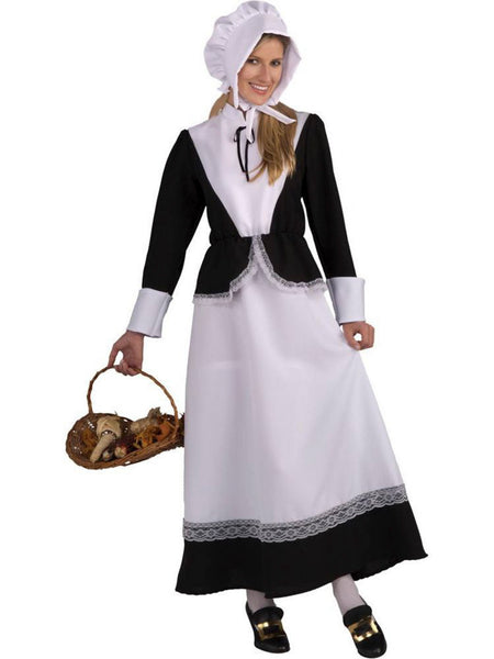  Pioneer Woman Costume Women's Pioneer Dress, Bonnet, Apron  Large : Clothing, Shoes & Jewelry