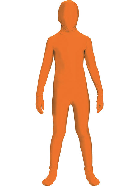 Sculpting Unitard Structured Ribbed Orange Festival Outfit –