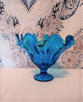 Unique Hand Blown Blue Art Glass Drinkware Set – Lillian Grey