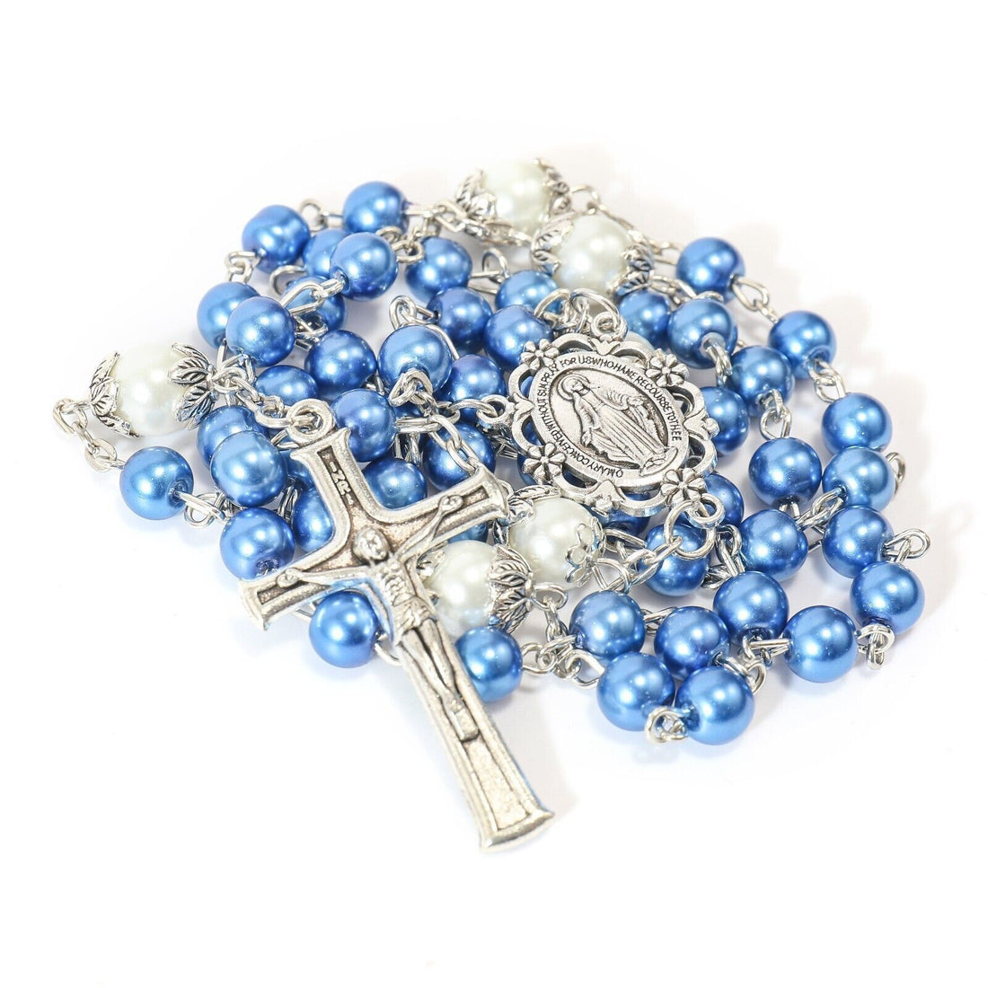 Marble Rosary Beads Catholic Rosary - Nazareth Store