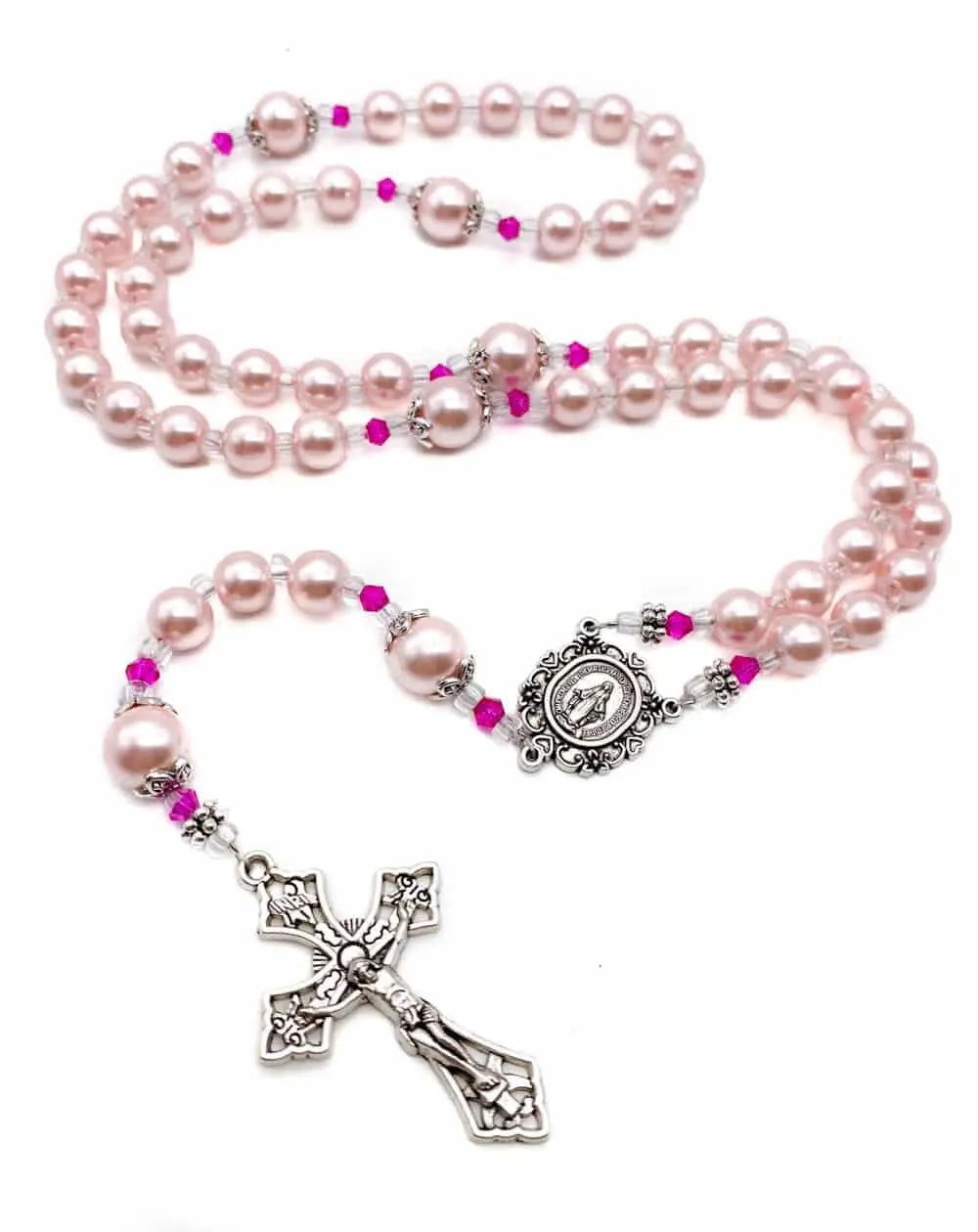 24-Inch Genuine Freshwater Pearl Rosary | Discount Catholic Products
