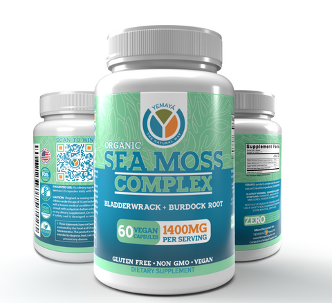 Yemaya Sea Moss Supplement - 60 Vegan Capsules – Yemaya Organic