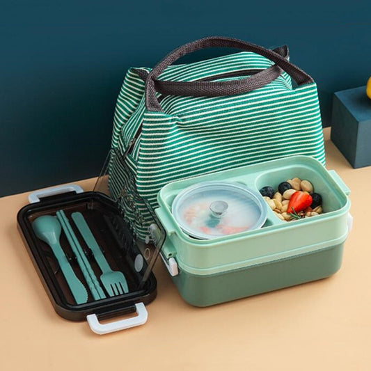 2 Layers Thermal Lunch Box for Kids Thermos Food Container Stainless Steel  Insulation Bento Lunchbox Storage Dinnerware Sets - Price history & Review, AliExpress Seller - Alihome Design Store