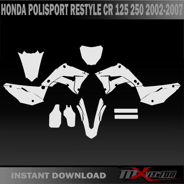 HONDA POLISPORT RESTYLE CR 125 250 2002-2007