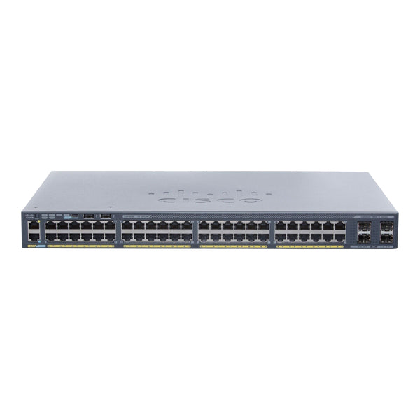 Cisco - Catalyst 2960X-48TS-L - Managed Network Switch - 48 x 10/100/1000, 4 x Gigabit SFP, AC 120/230 V (50/60 Hz), 48 Ports - Box Unboxed