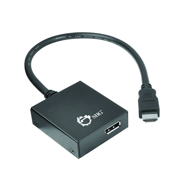 SIIG - CE-H22A11-S1 - Video Converter - HDMI, 4096 x 2160P, DisplayPort, Black - Box Unboxed