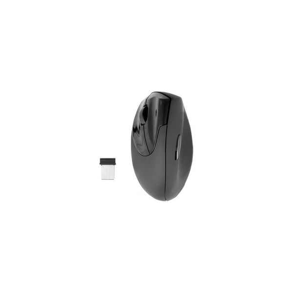 Urban Factory - EML20UF-V2 - Wireless Vertical Mouse - Ergonomic, Left-Handed, 4 Buttons, 2.4 GHz, USB Wireless Receiver, Black - Box Unboxed