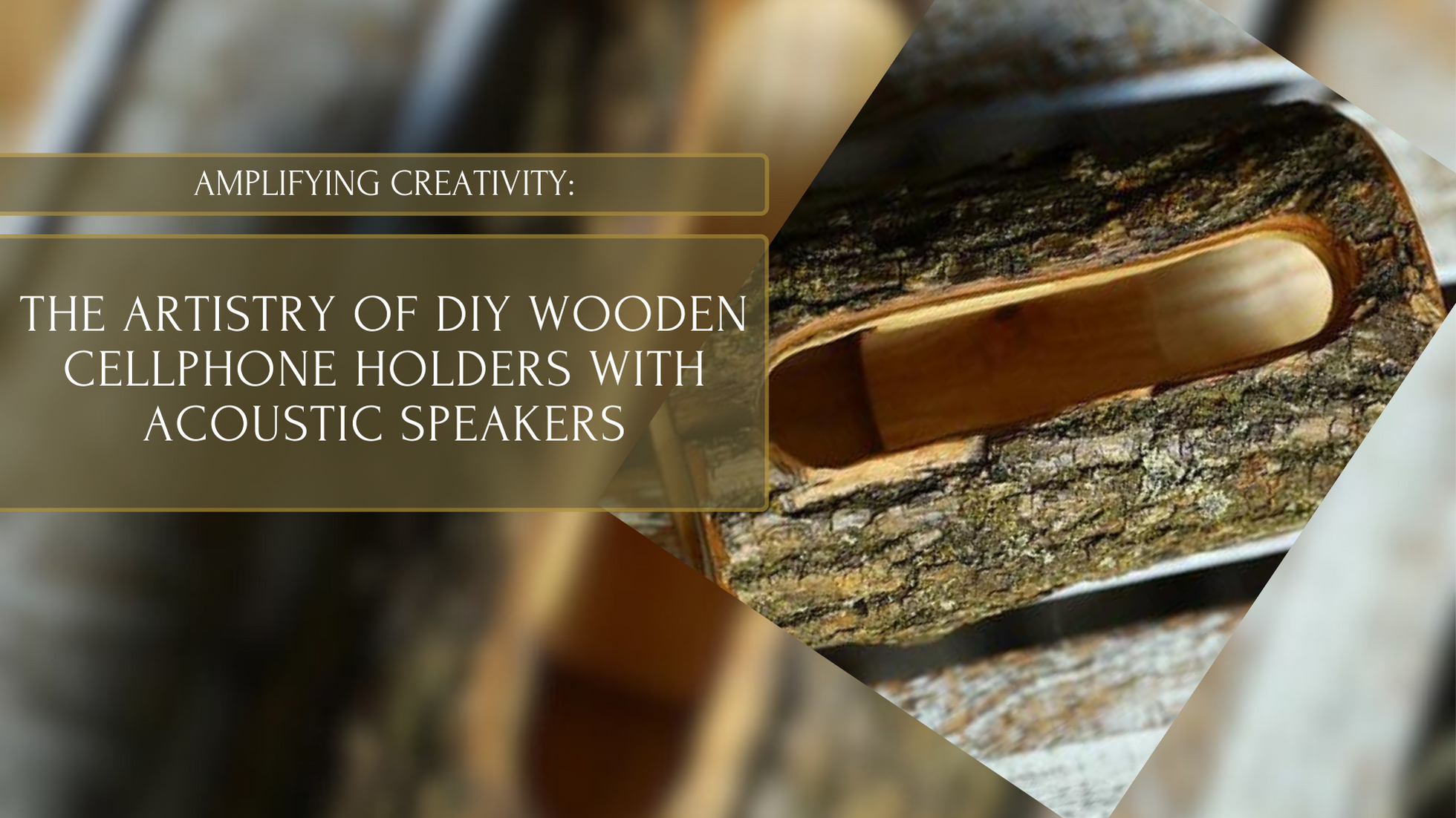 Amplifying Creativity: The Artistry of DIY Wooden Cellphone Holders with Acoustic Speakers