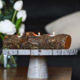 Foot Long Wood Branch Candle Holder