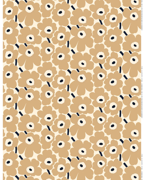 Marimekko Acrylic Coated Cotton - Pieni Unikko (White, Beige, Blue) – Pappa  Sven