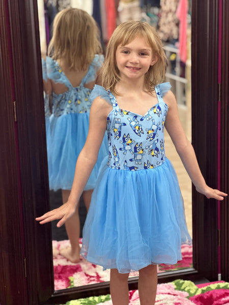 Bluey Happy Birthday Dress – One-Six Kids Boutique