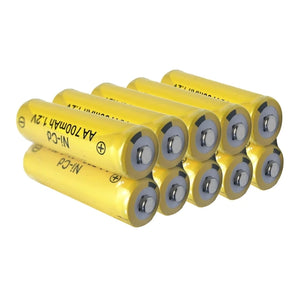 10Pcs 1.2V AA Rechargeable NiCd Batteries – 700mAh - Gitimtim