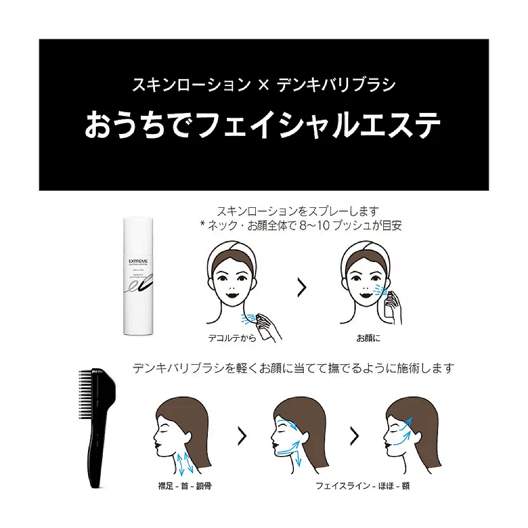 ELECTRIC DENKI BARI BRUSH（TM） 2.0 +BODY 低週波電氣活髮梳光療美