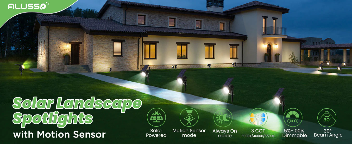ALUSSO solar lights parameters