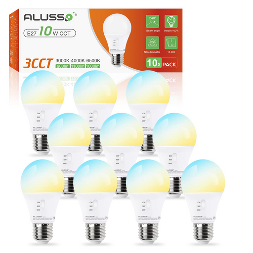 E27 A60 12W Bulb,10 Pack — ALUSSO LIGHTING