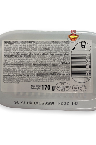 Mackerel Fillets in Mexican Sauce - Fisher King - 170g — Euro Food Hub, LLC