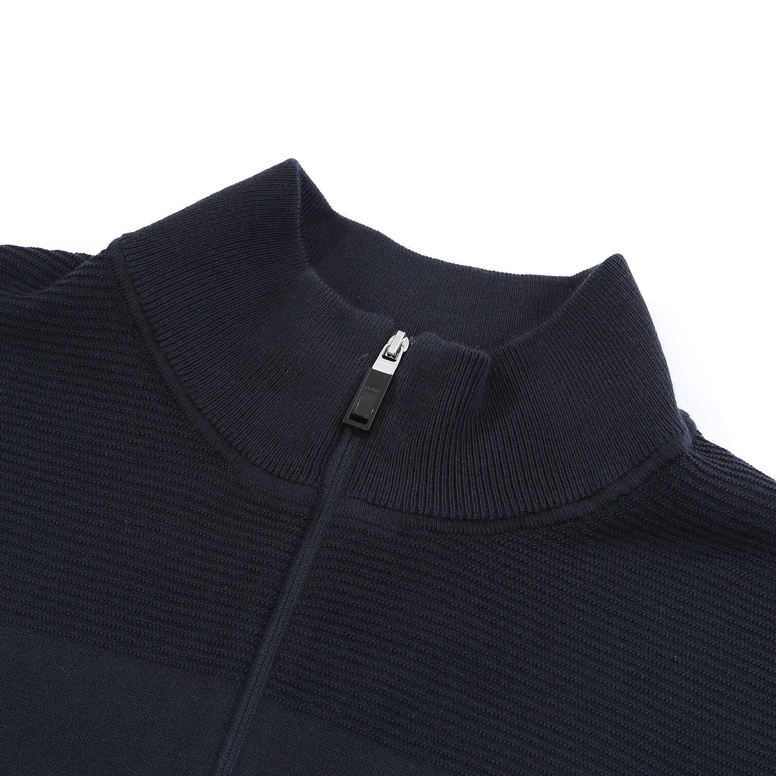 BOSS Momentum X QZ Knitwear in Dark Blue