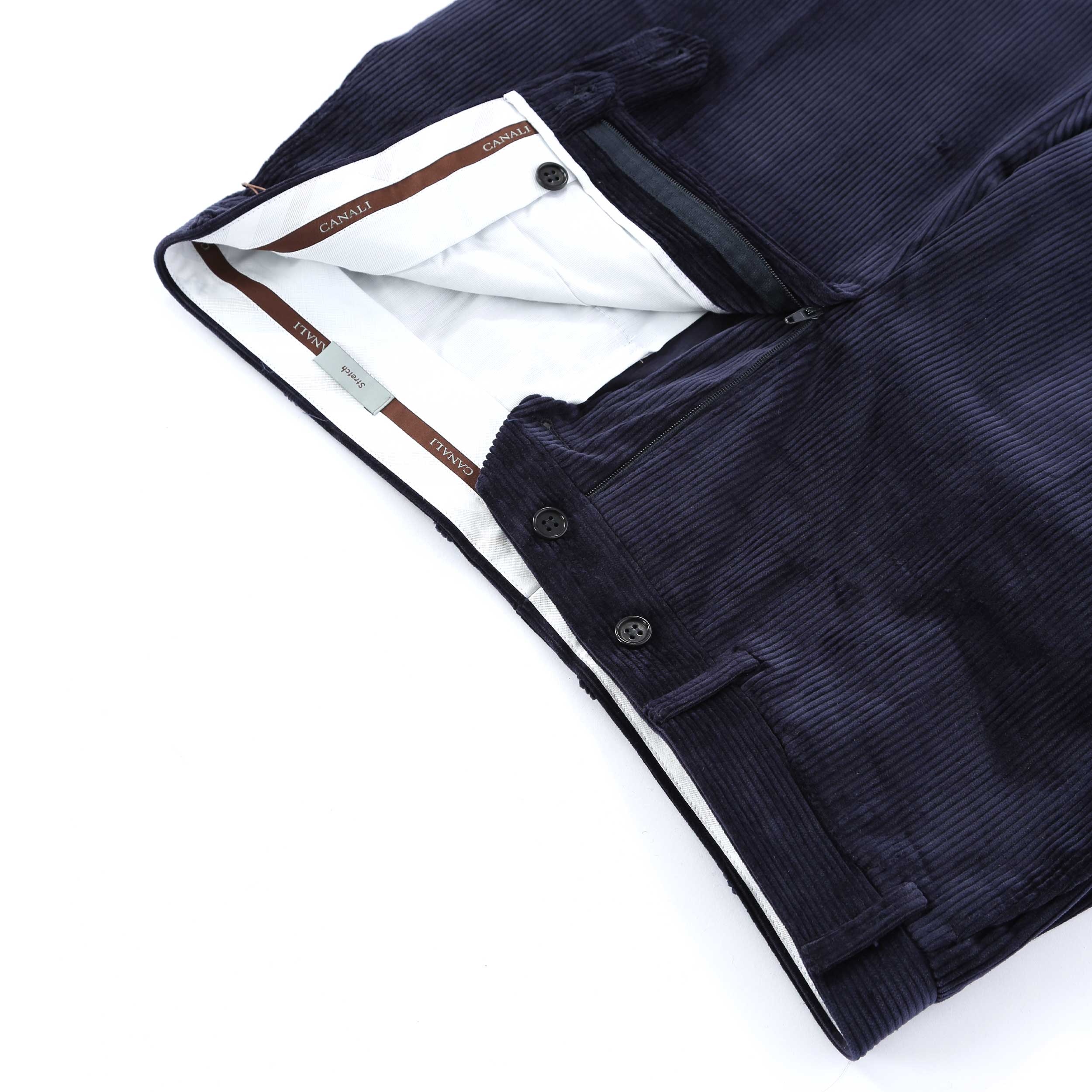 Canali Cord Trouser in Navy