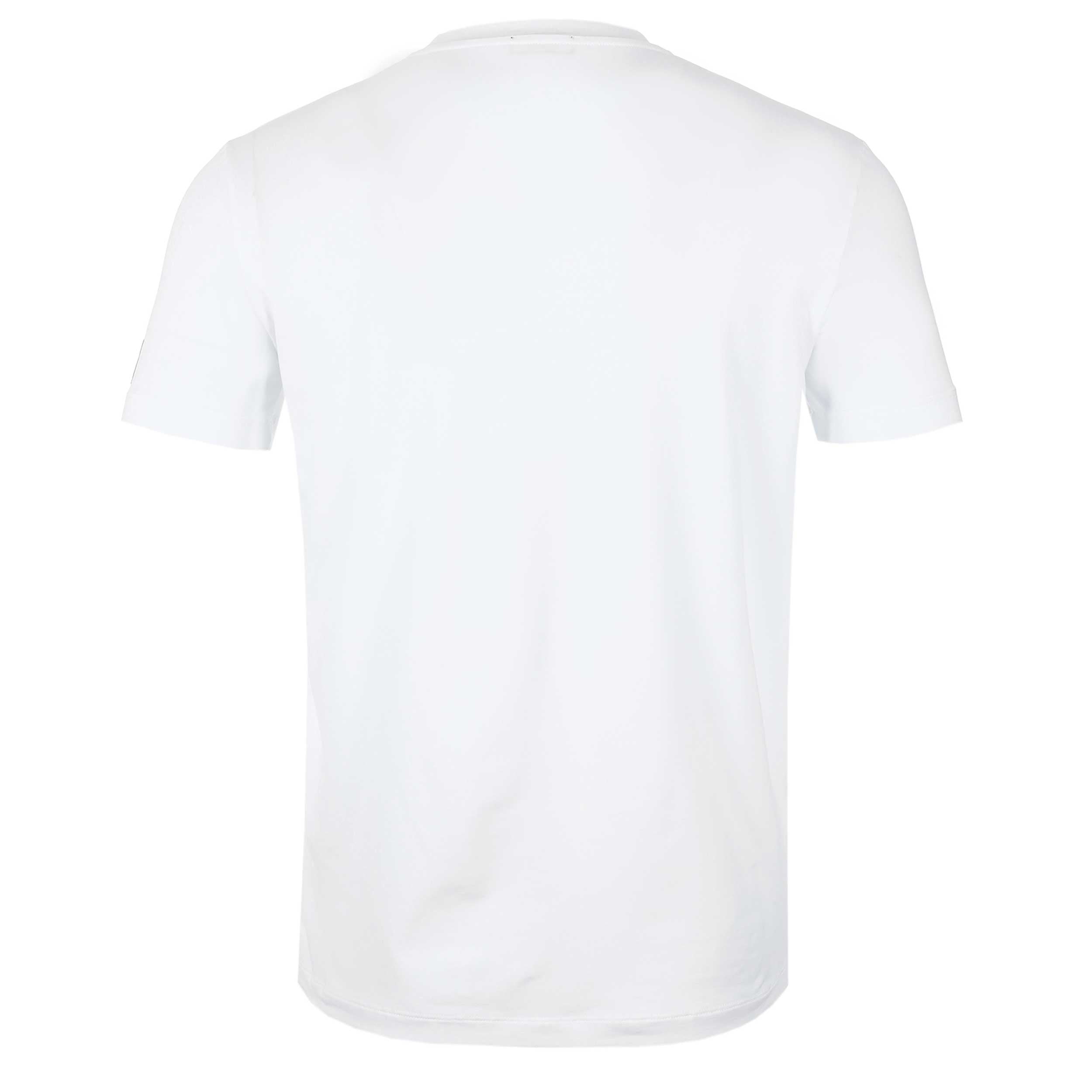 Dsquared2 Square Icon Label T Shirt in White Blue