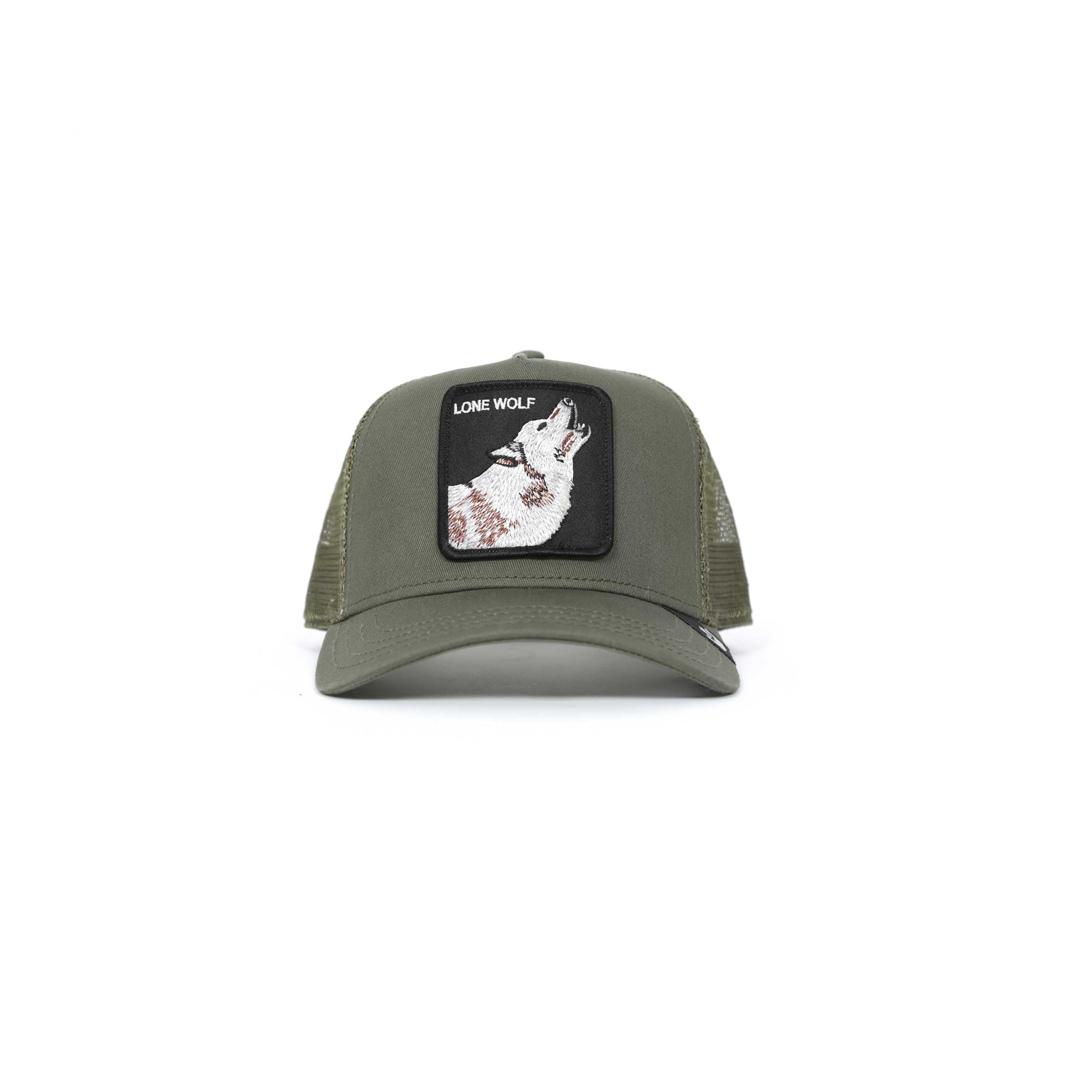 Goorin Bros The Lone Wolf Trucker Cap in Khaki