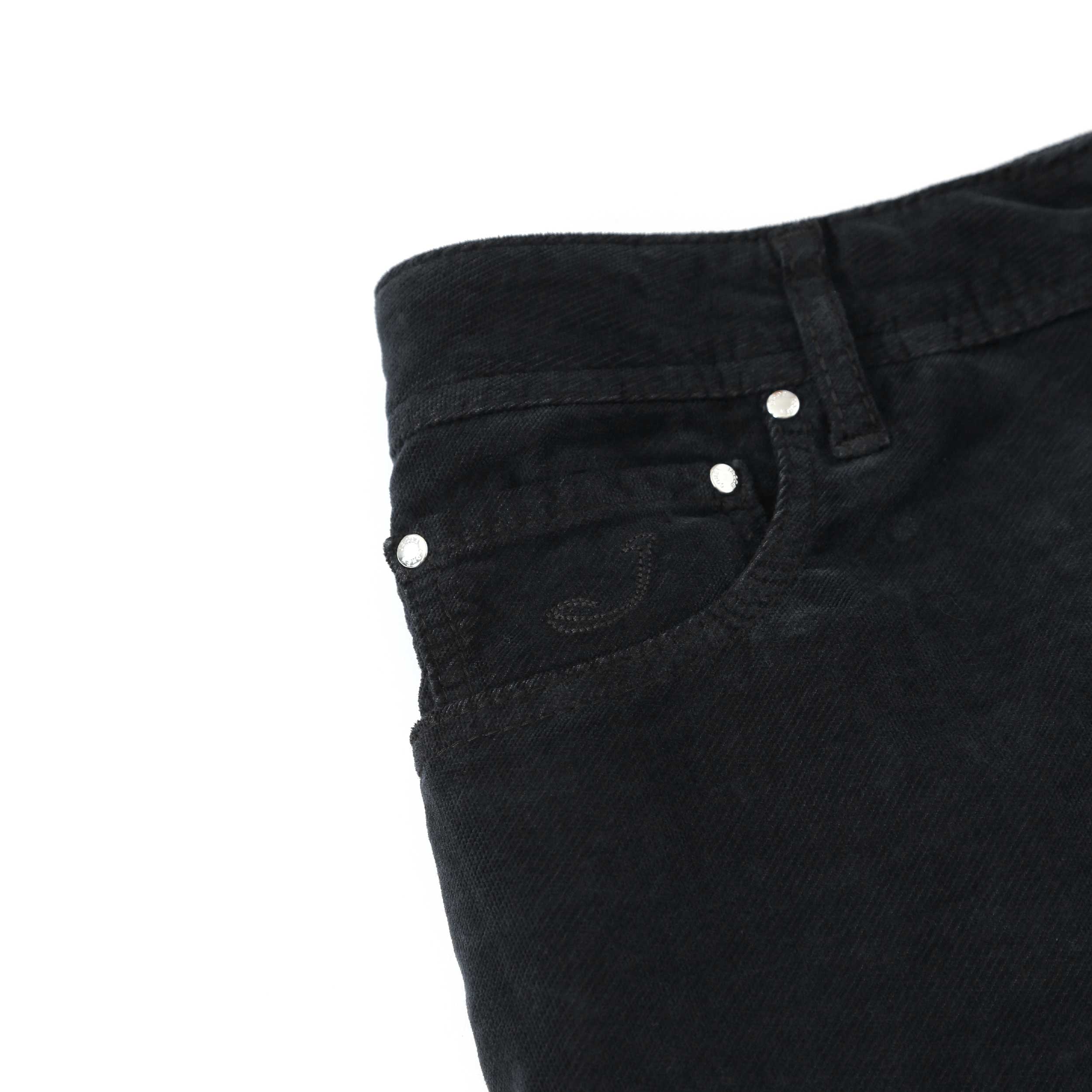 Jacob Cohen Bard 5 Pocket Moleskin Jean in Black