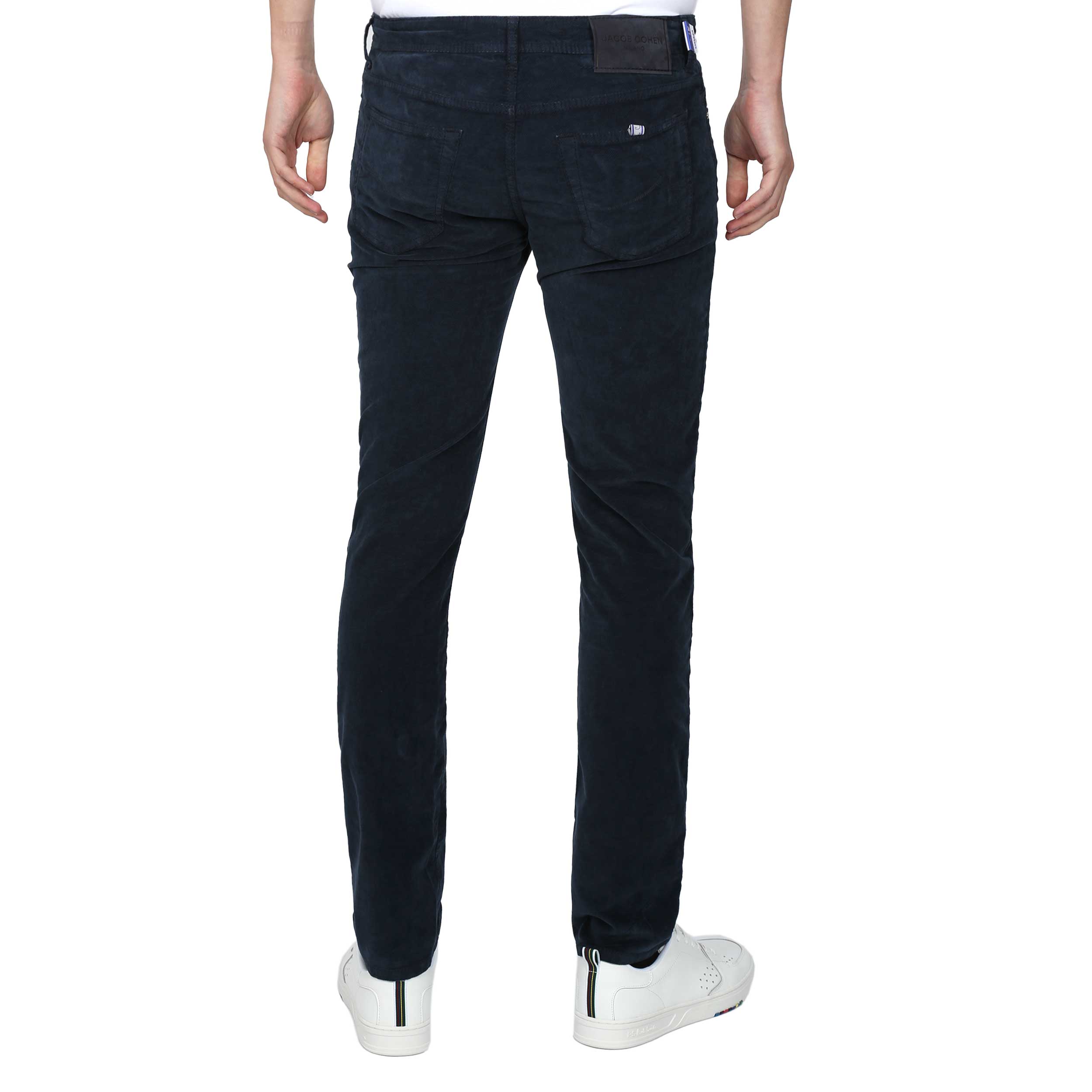 Jacob Cohen Bard Fast 5 Pocket Moleskin Jean in Navy