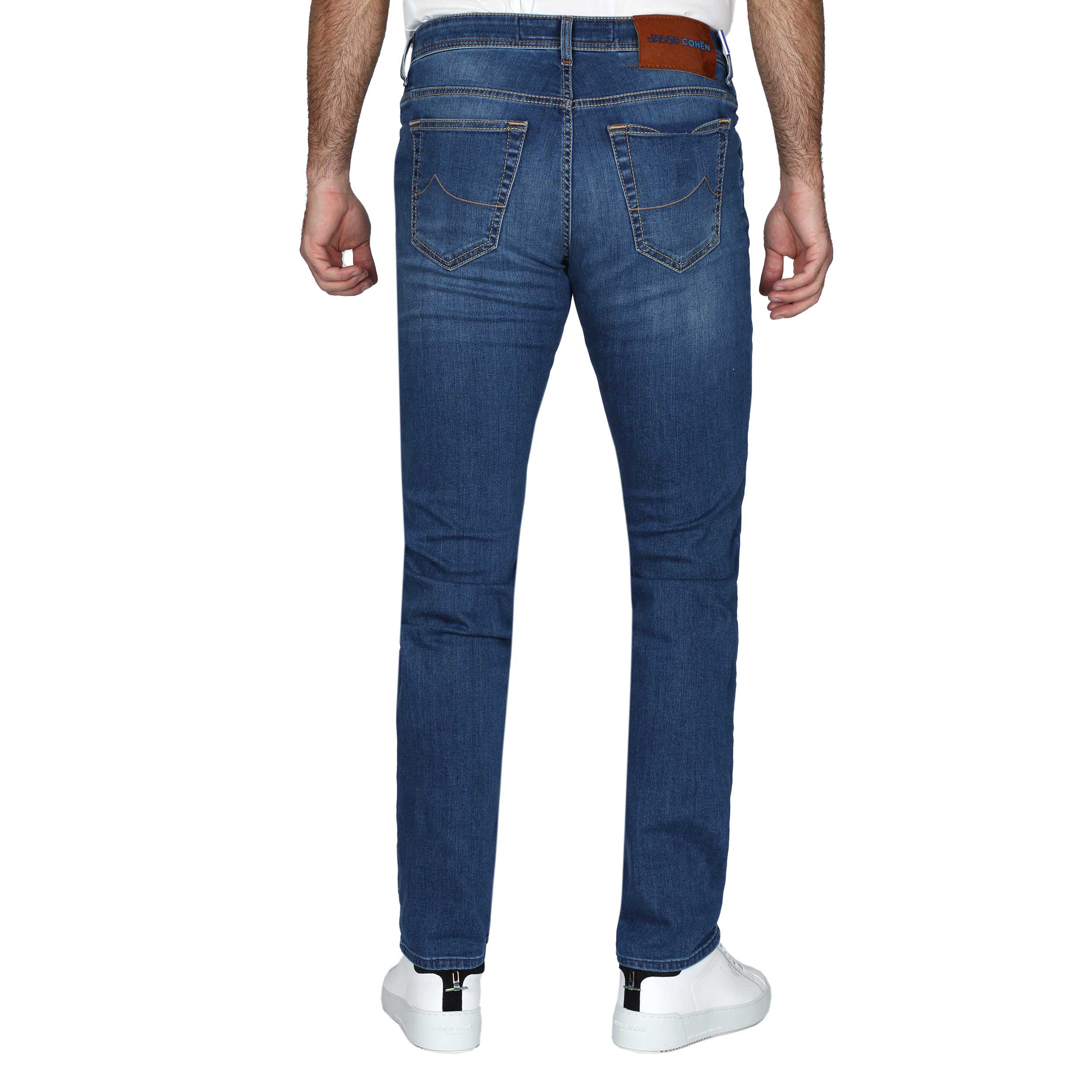 Jacob Cohen Bard Jean in Mid Blue Denim Wash