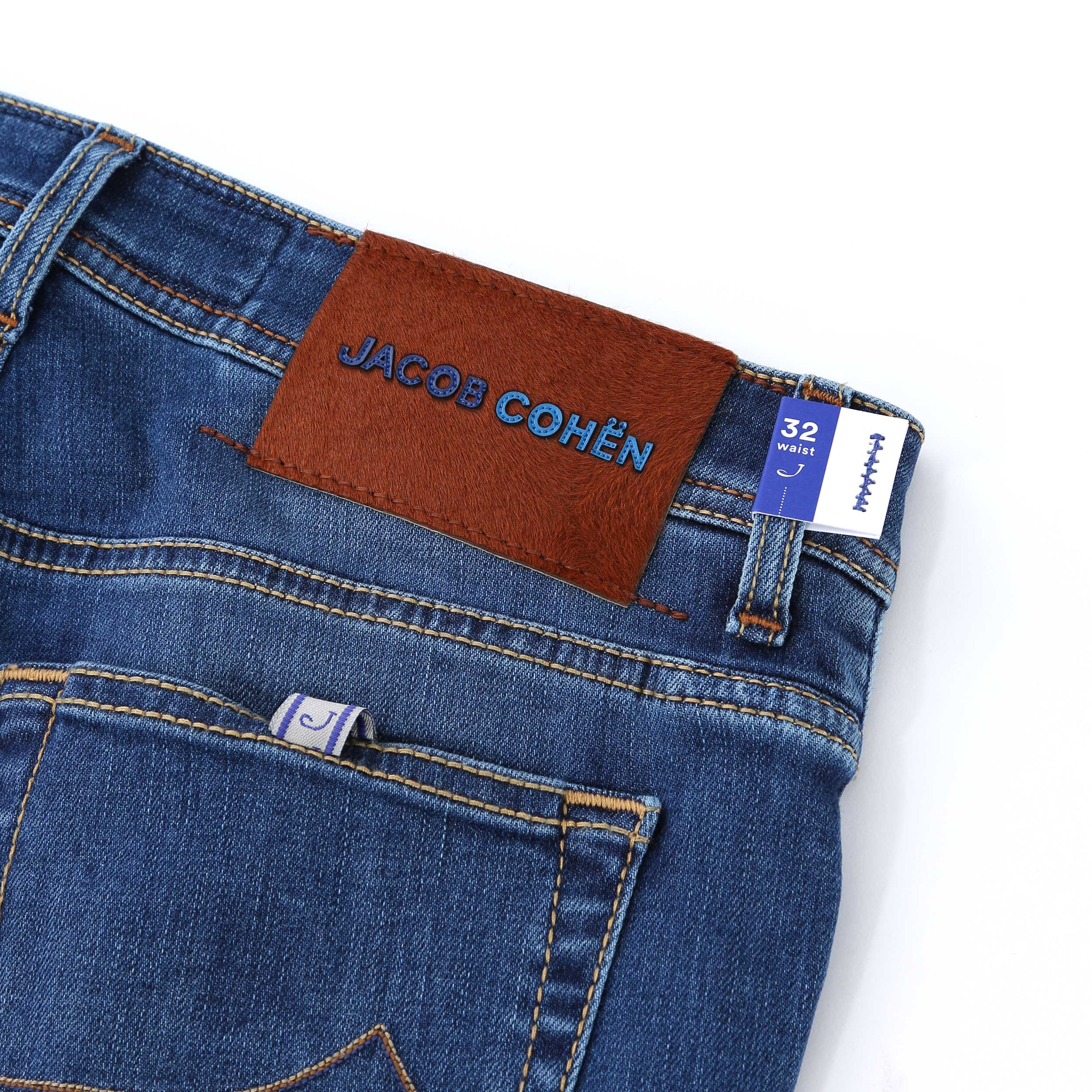 Jacob Cohen Bard Jean in Mid Blue Denim Wash