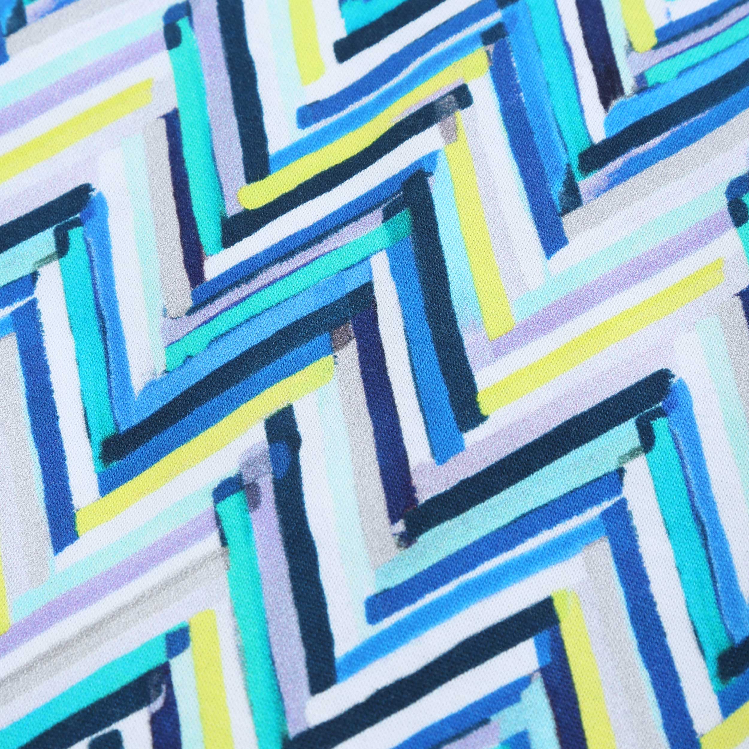 Missoni Chevron T-Shirt in Blue Green