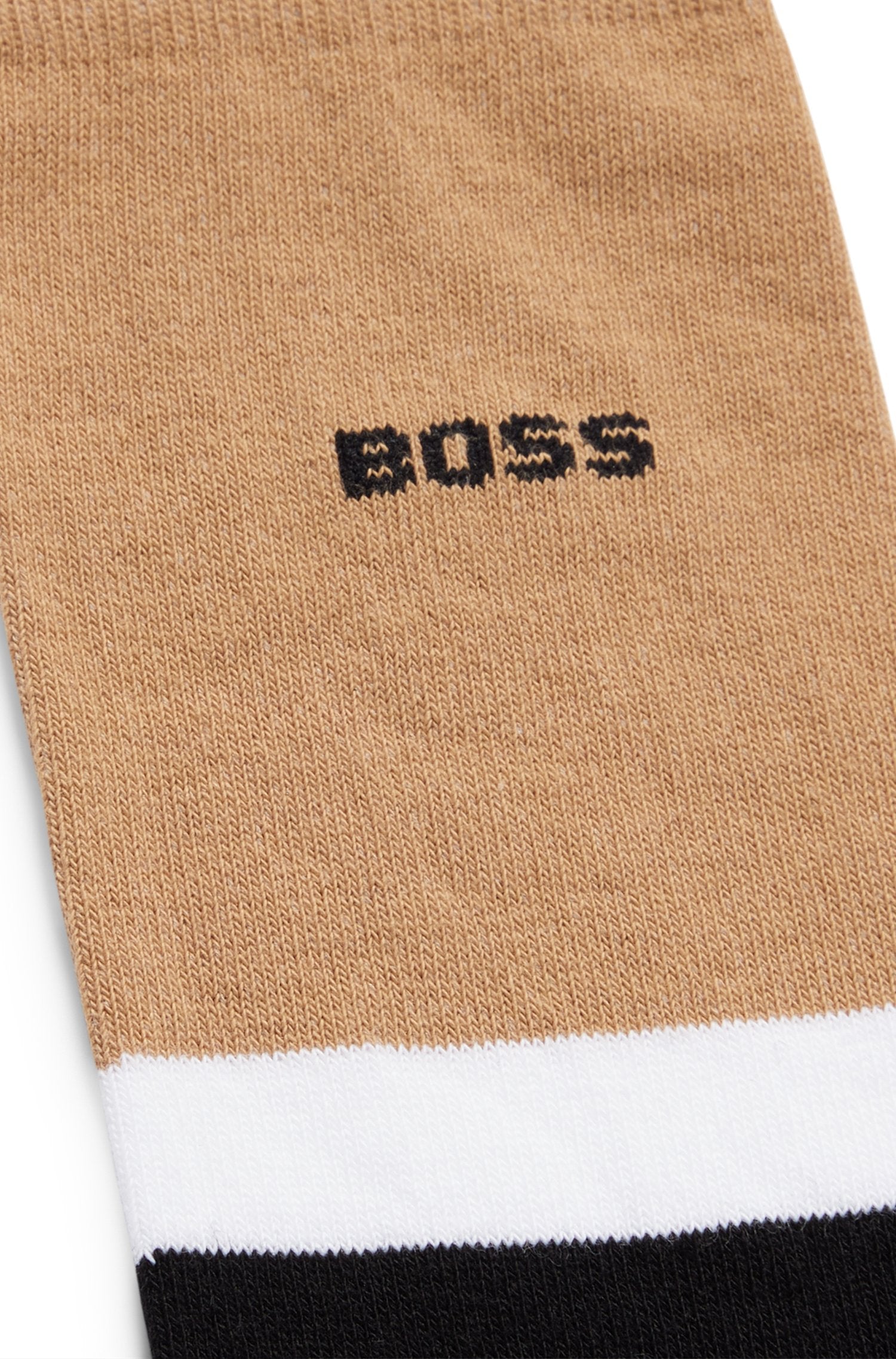 BOSS 2P RS Block Colour CC Sock in Black