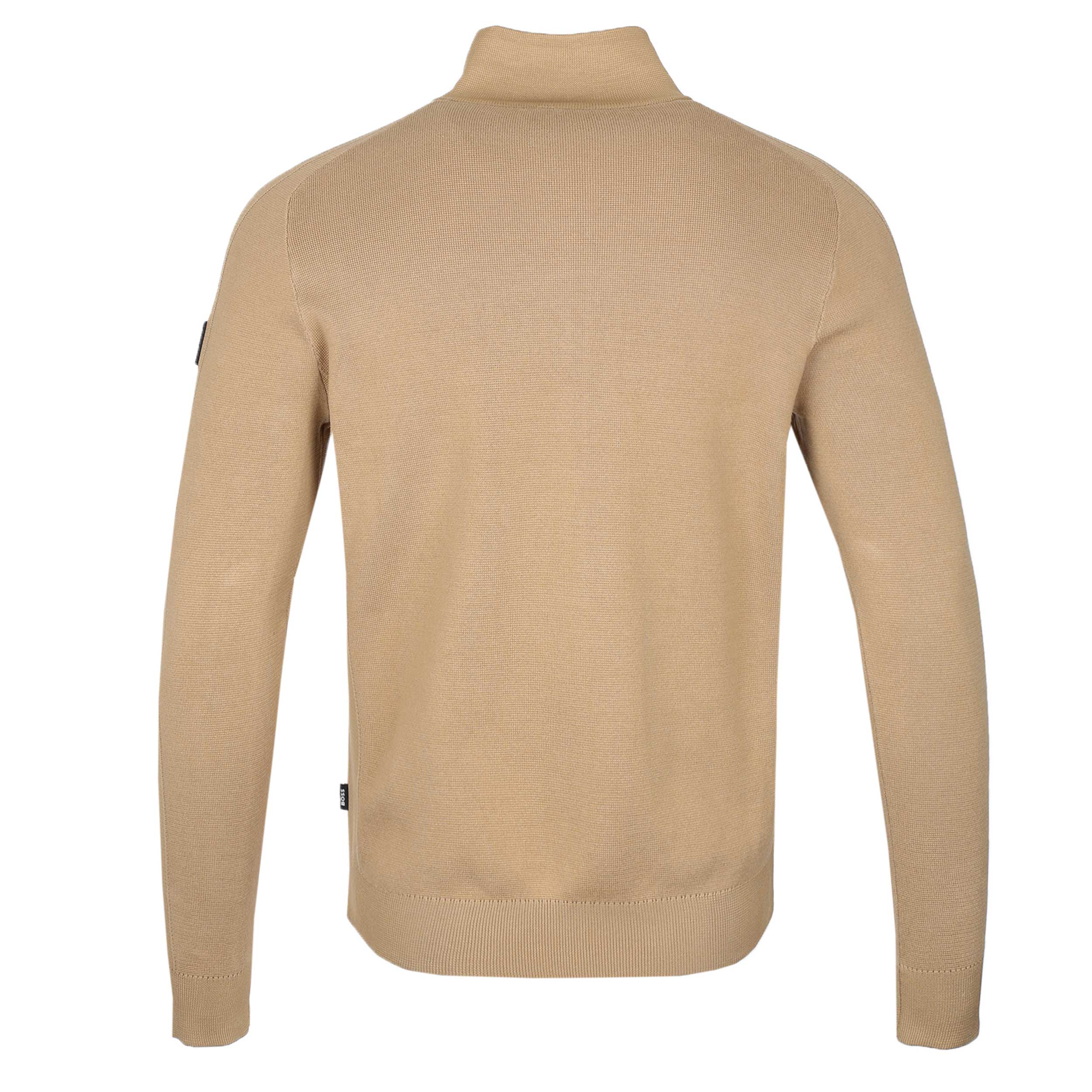 BOSS Fisio Knitwear in Medium Beige