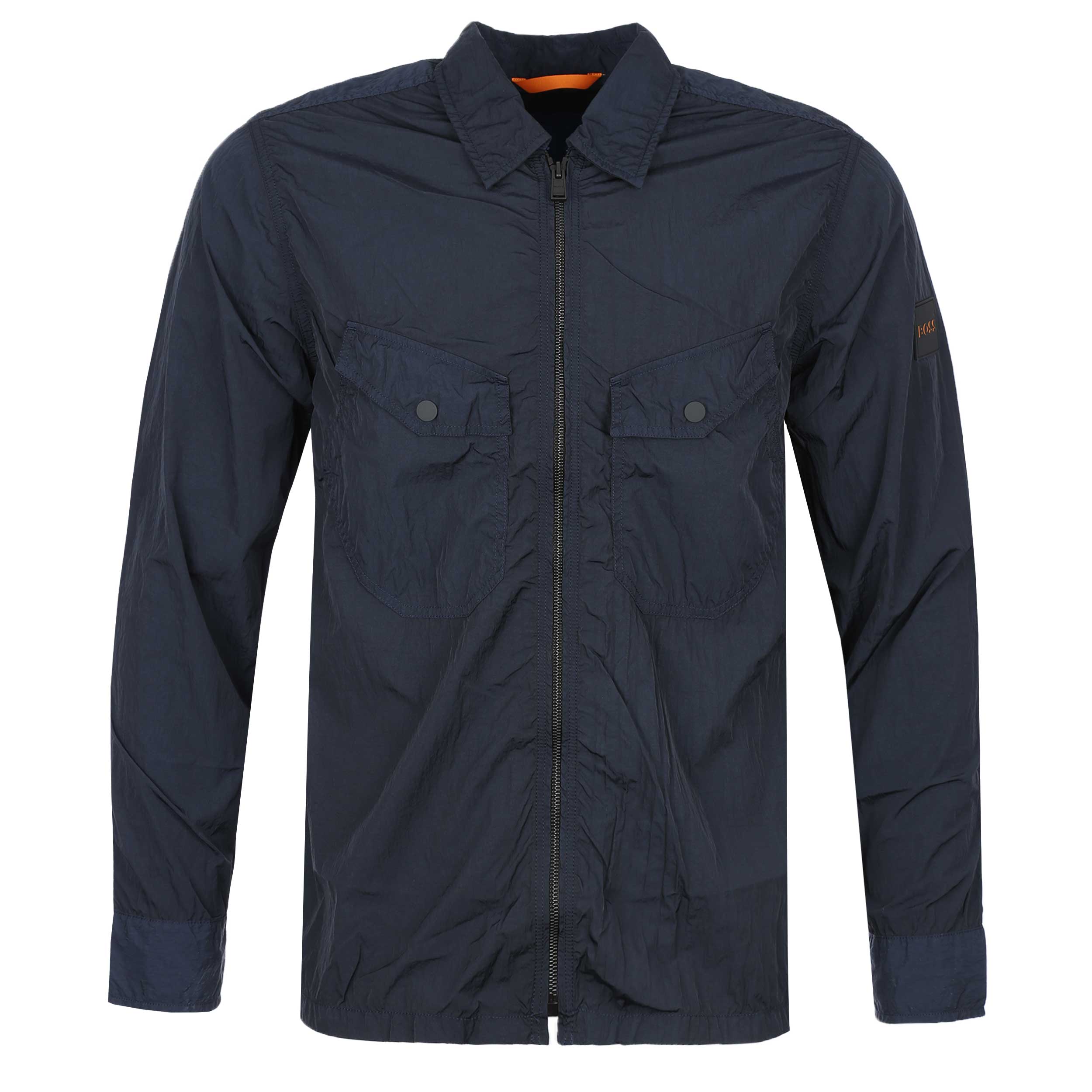 BOSS Lovel Zip 9 Shirt in Navy