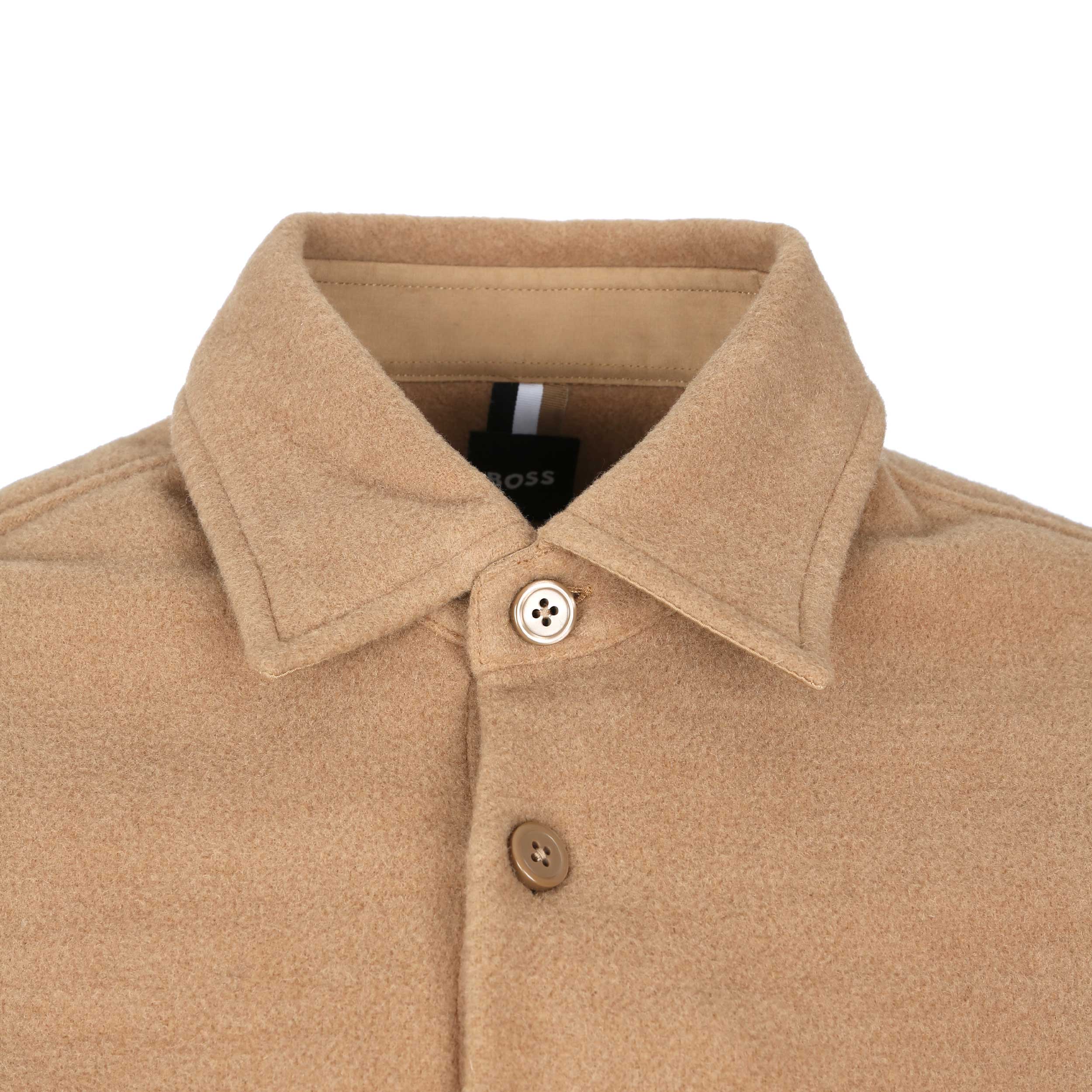 BOSS Neoterio 98T Overshirt in Beige