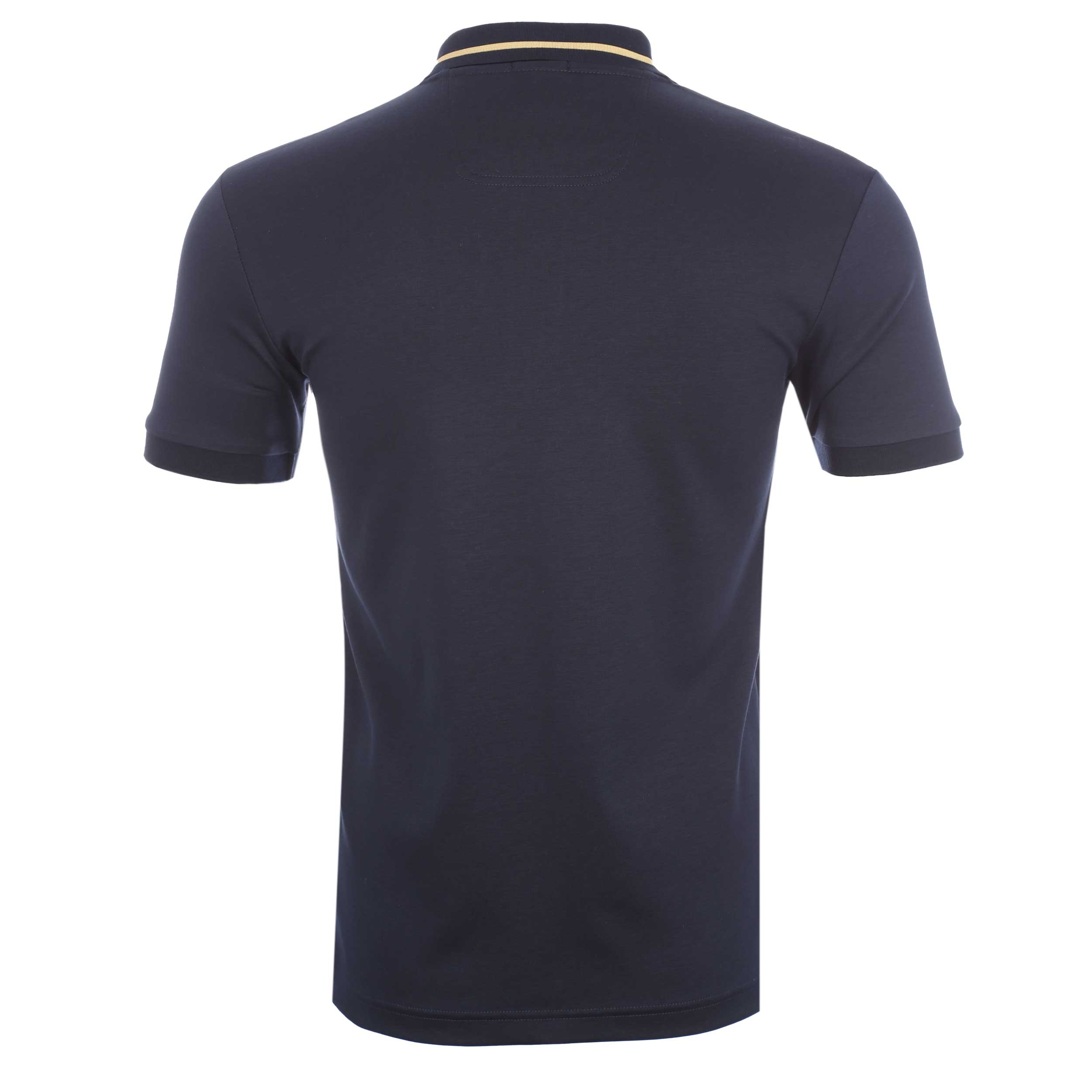 BOSS Paule1 Polo Shirt in Navy & Gold