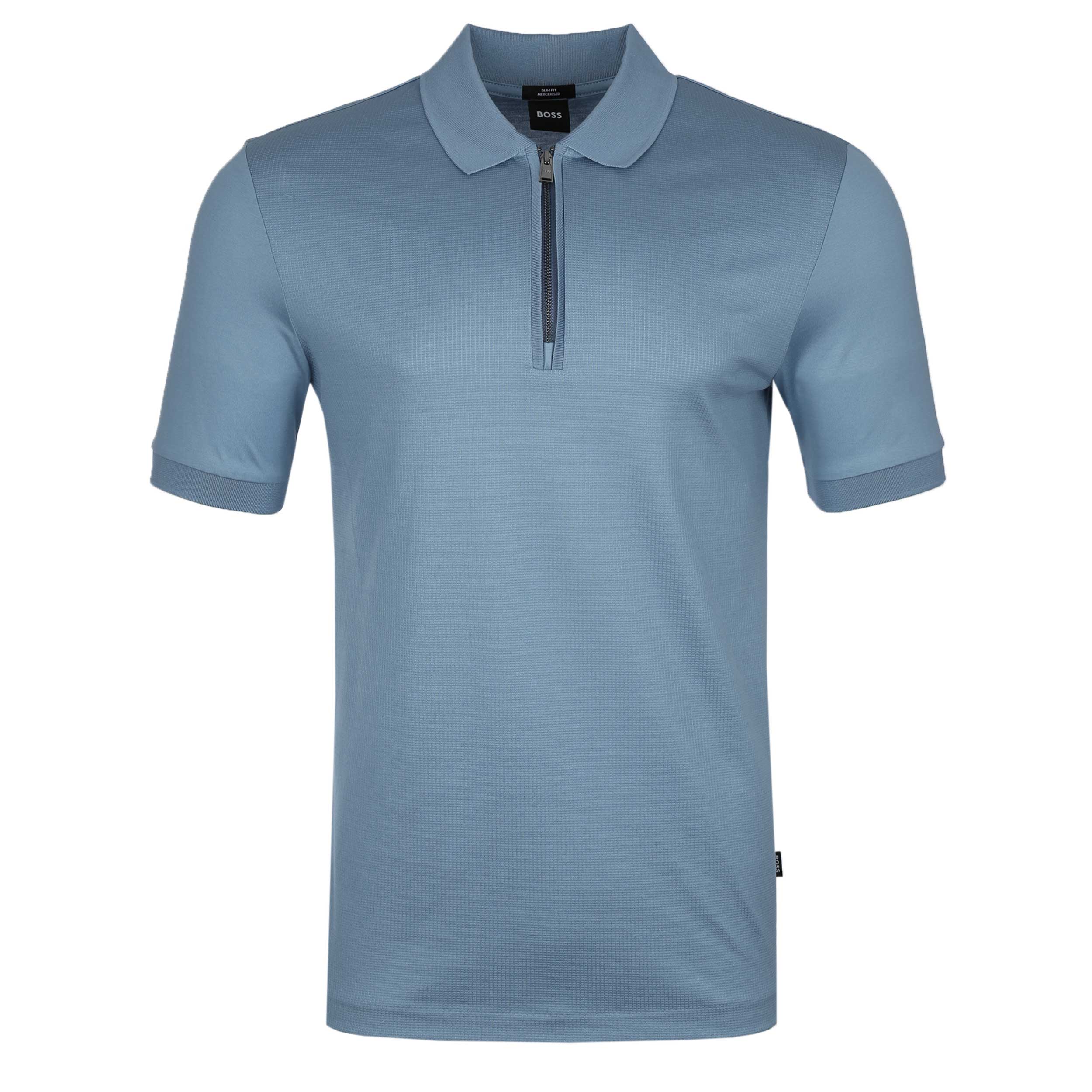 BOSS Polston 28 Polo Shirt in Pastel Blue