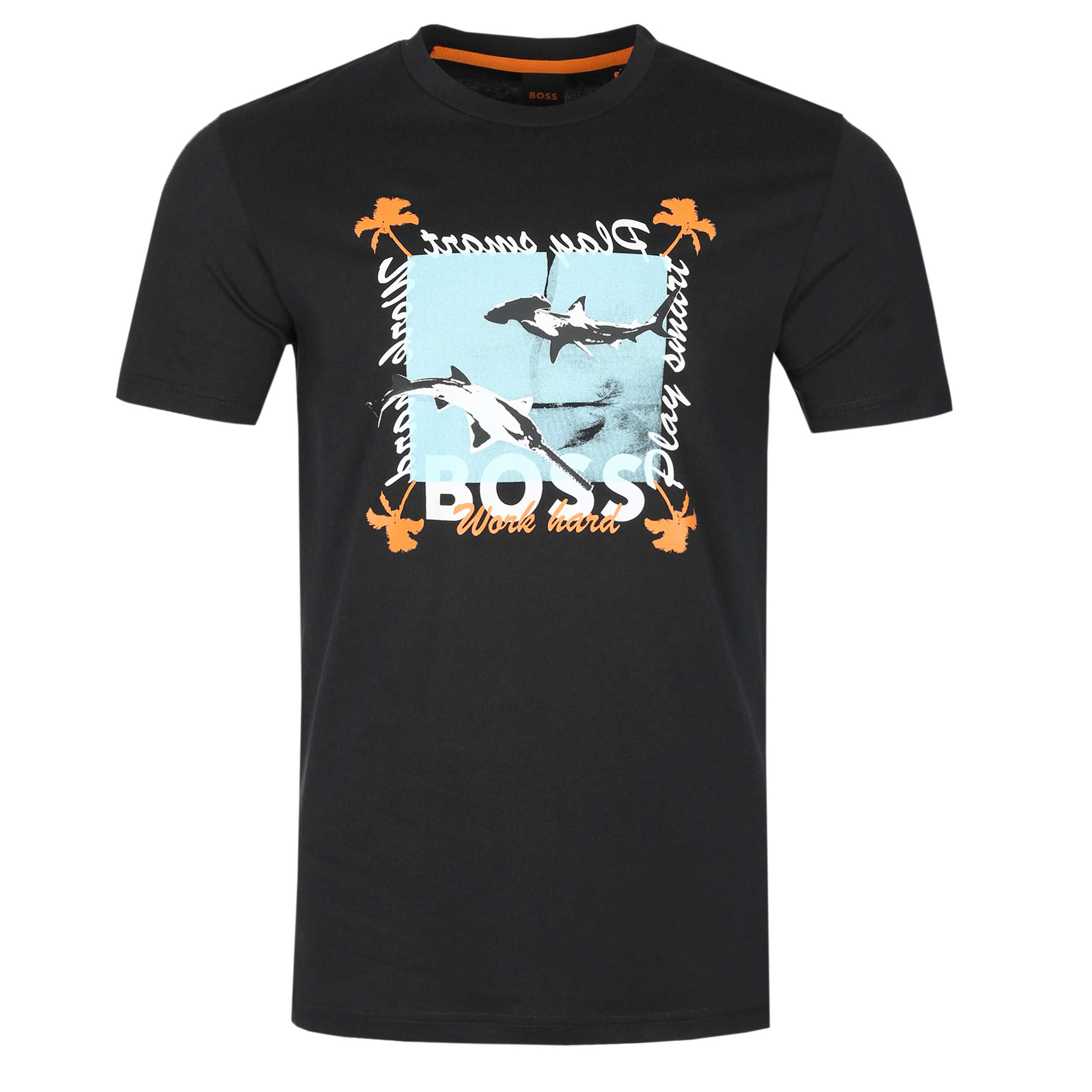 BOSS Teeshark T Shirt in Black