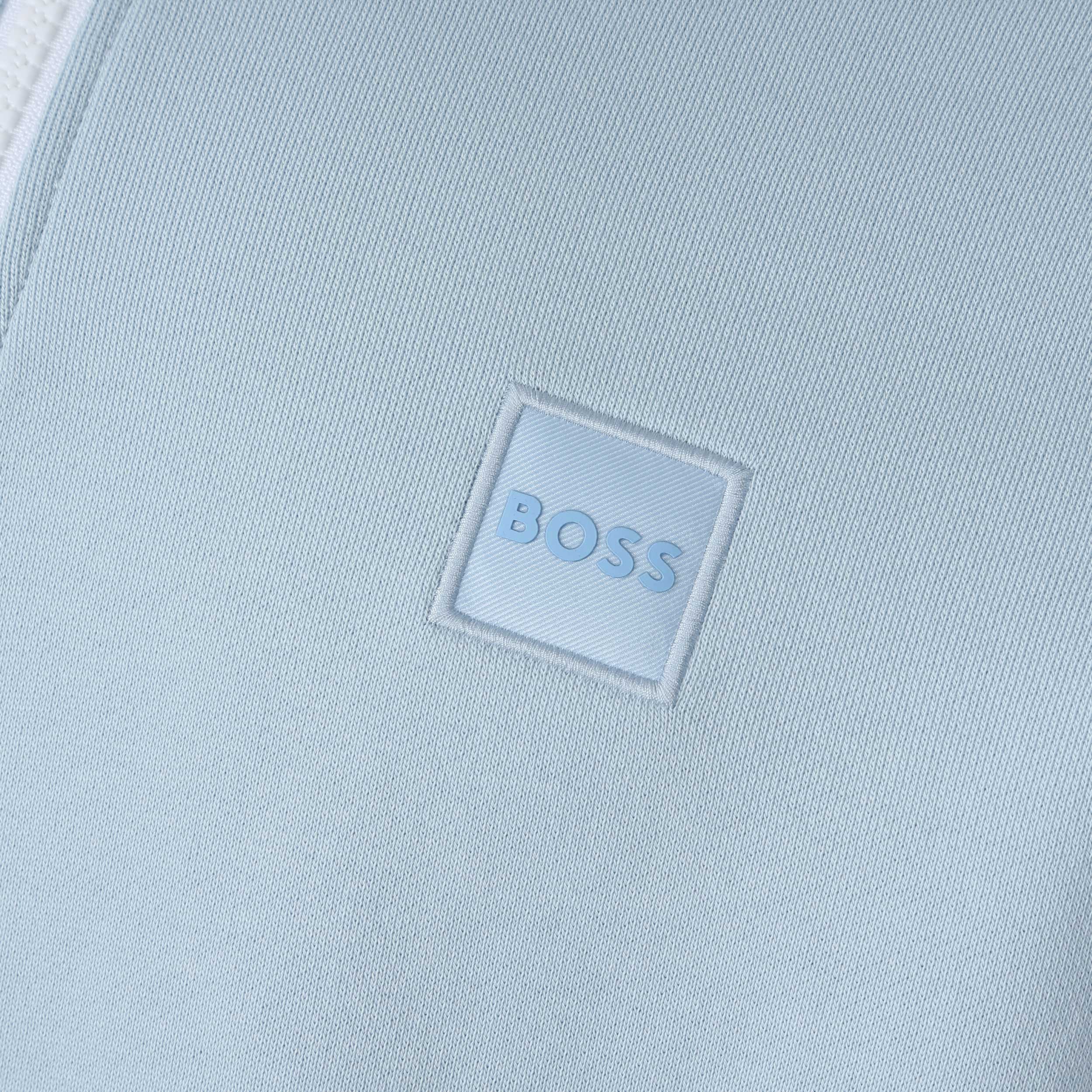 BOSS Zetrust Sweat Top in Sky Blue