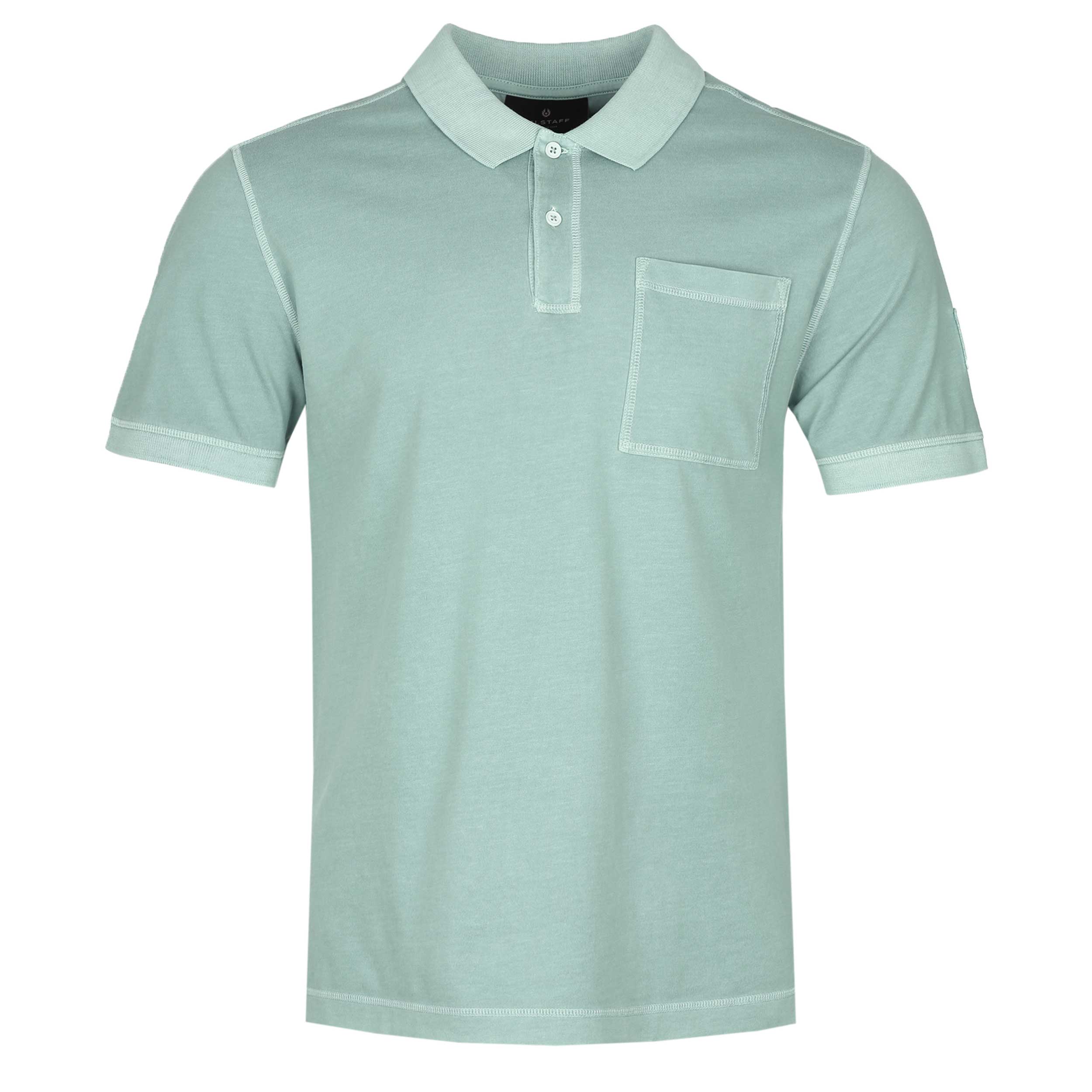 Belstaff Galley Polo Shirt in Steel Green | Belstaff | Norton Barrie