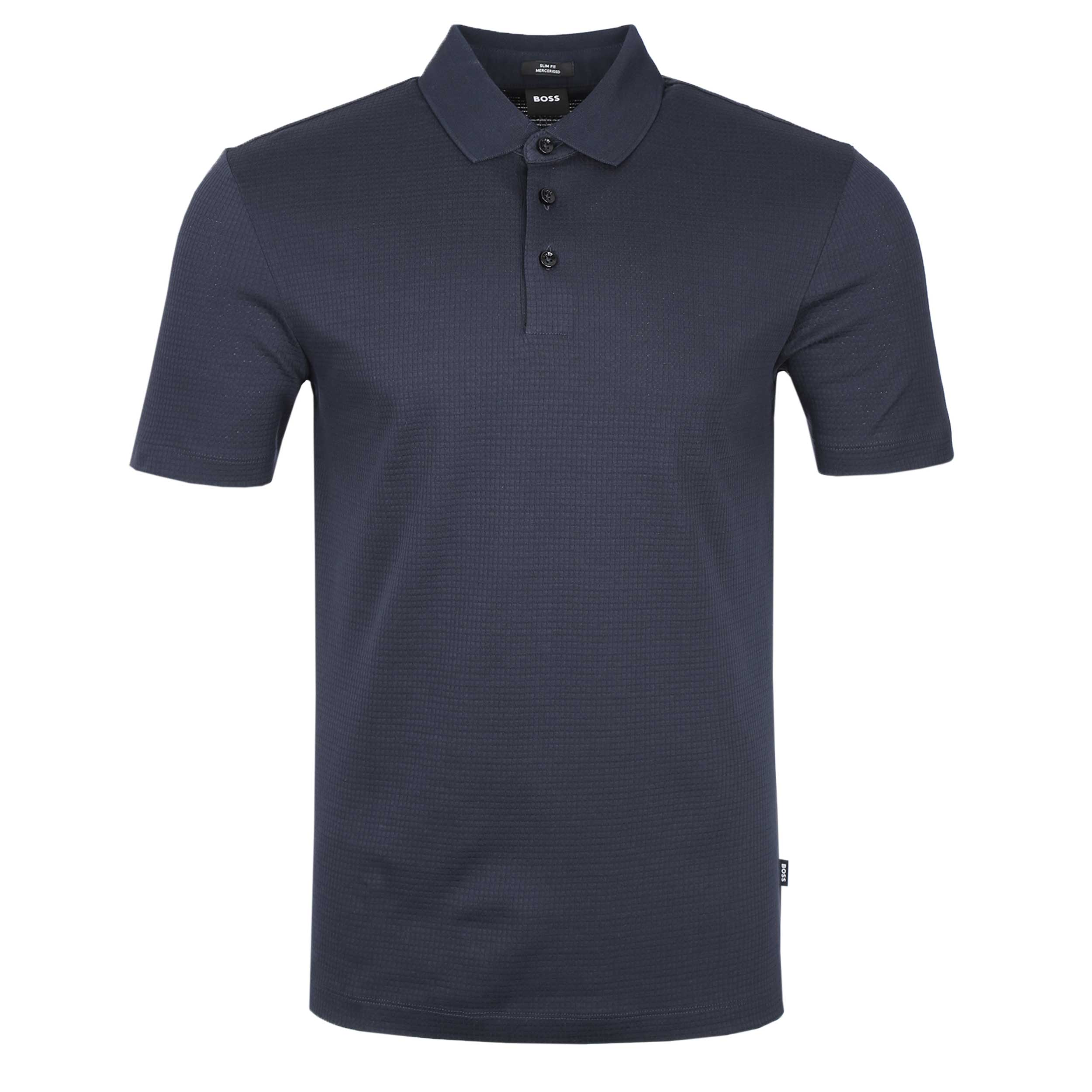 BOSS Pitton 31 Polo Shirt in Navy