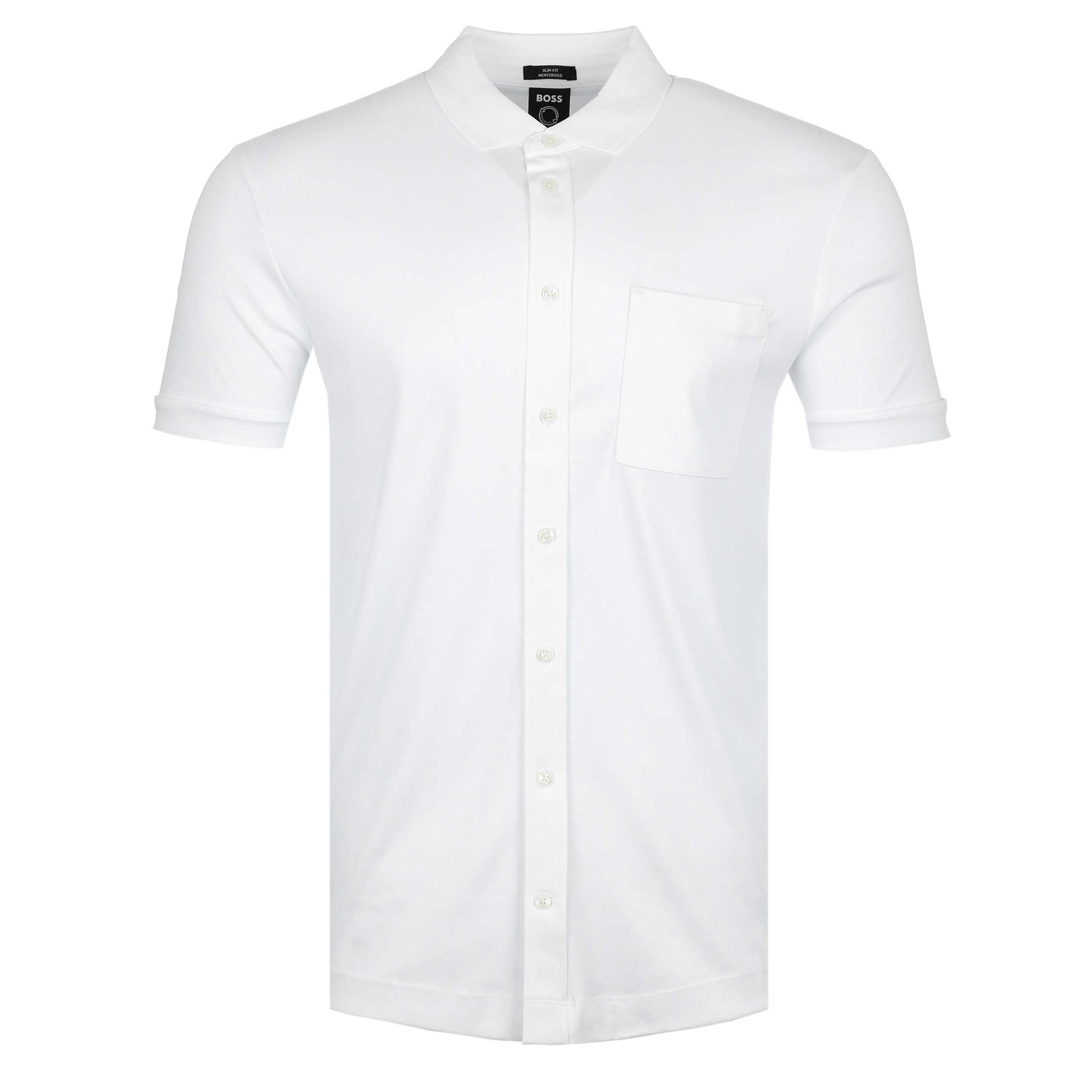 BOSS Puno 11 Polo Shirt in White