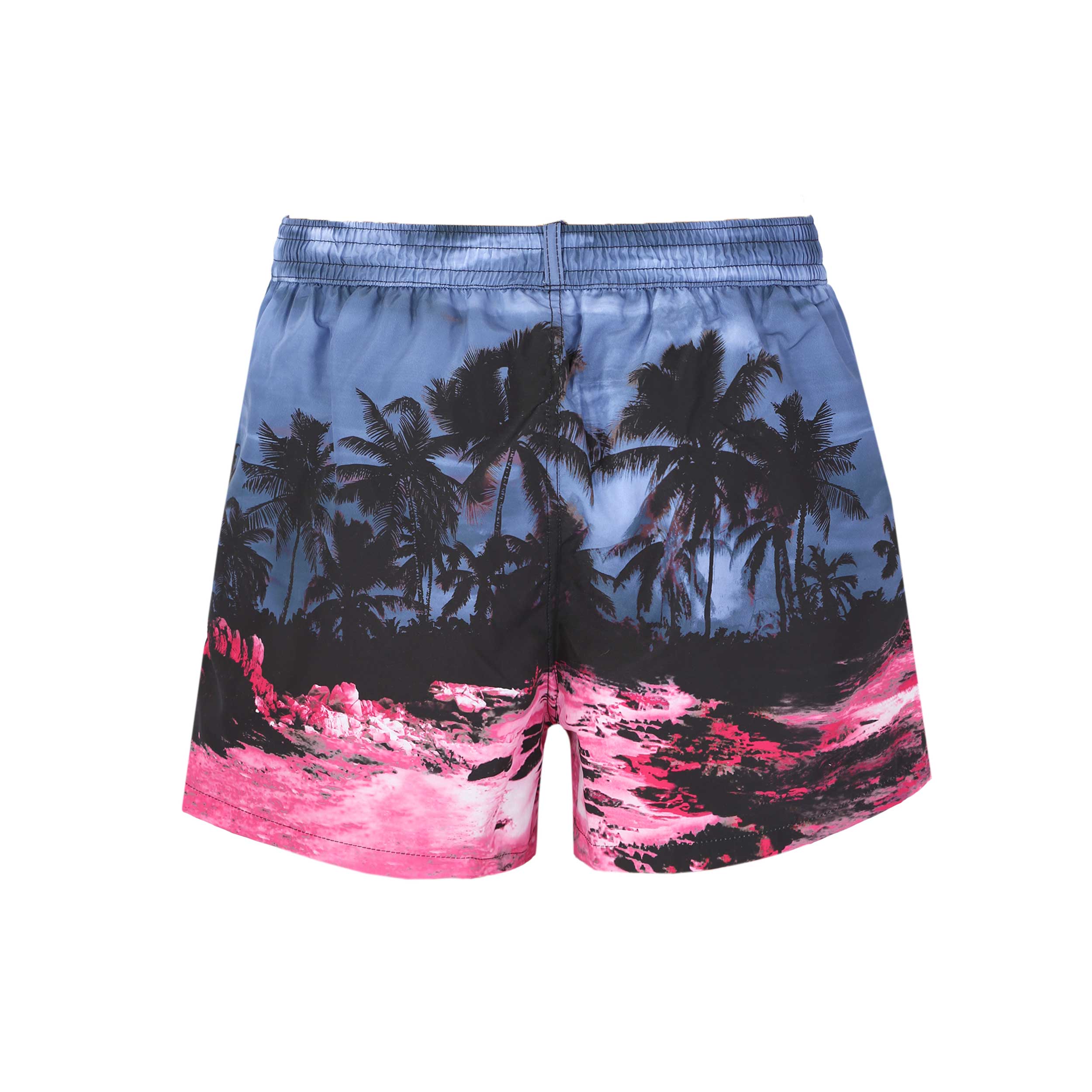 Dsquared2 Hawaii Tropics Swim Short in Grey & Pink