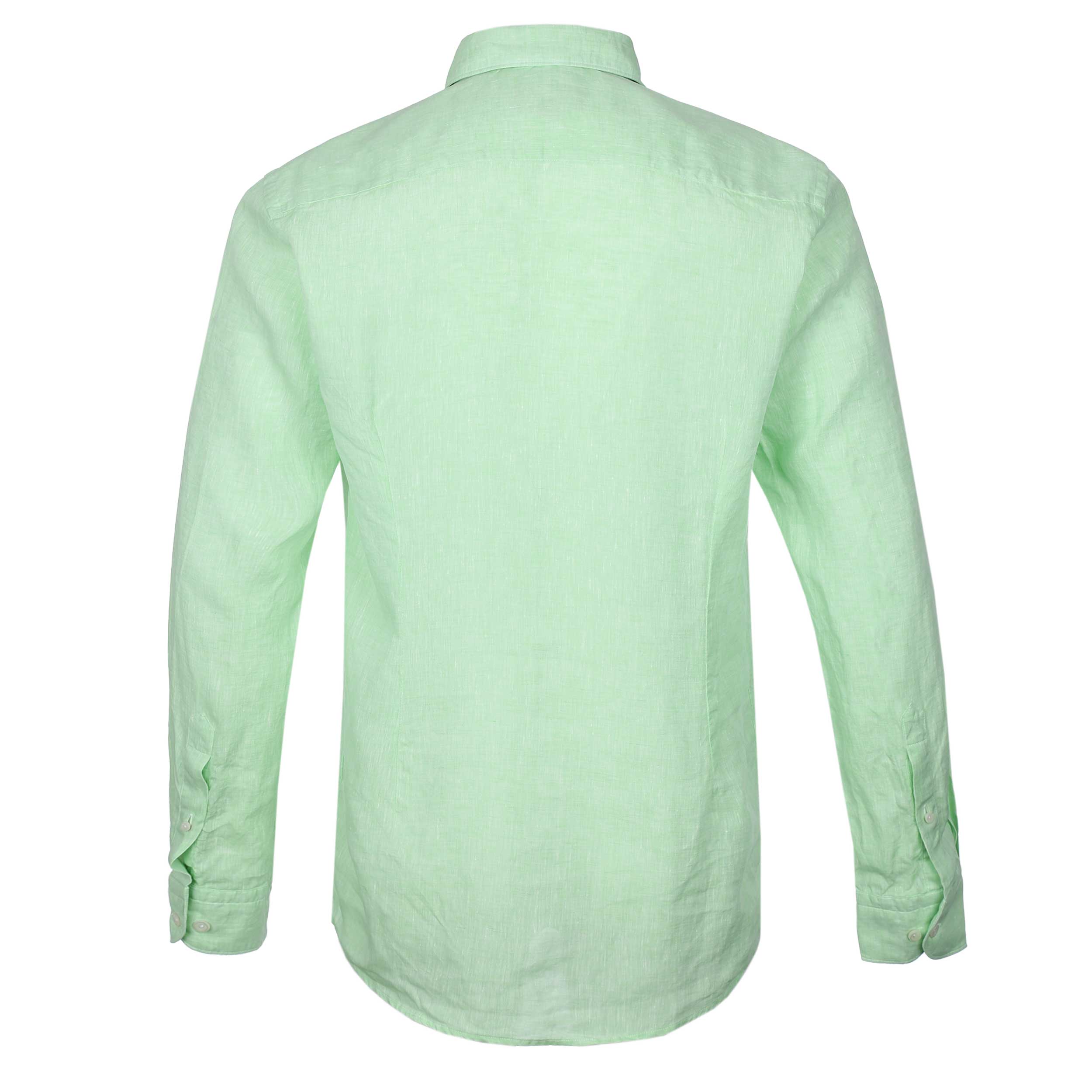 Eton Linen Shirt in Light Green